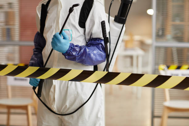 Professional Infectious Disease Decontamination technician working in Ridgefield Park, NJ